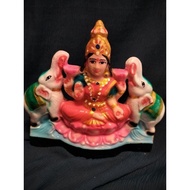 Gajalakshmi with Elephant Statue