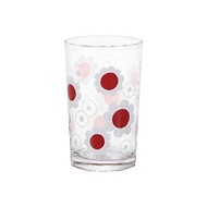 日本 ADERIA 昭和復古系列玻璃杯/ M/ 紅花
