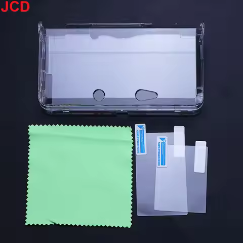 JCD Plastic Clear Crystal Shell Skin Case Cover For 3DS 3DS XL/LL New 3DS New 3DS XL/LLConsole With