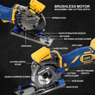 Cordless Mini Circular Saw Compatible with DeWalt 20V,3-1/2" Compact Wireless Circular Saw,3200 RPM 