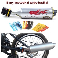 Basikal Turbo Kesan Bunyi Motosikal Paip Ekzos Penjana Bunyi Basikal Gunung Paip Ekzos Basikal Horn 