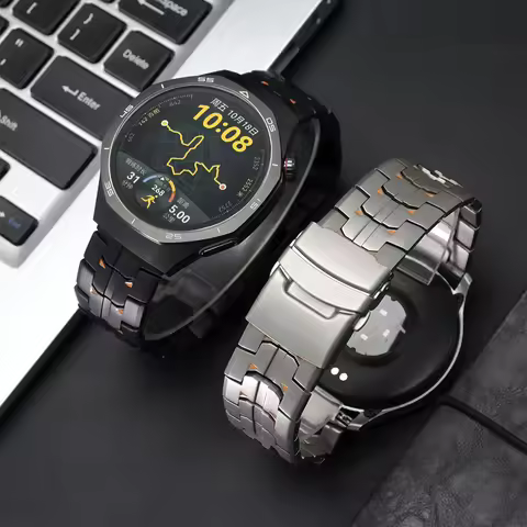 22mm Titanium Strap For Huawei Watch GT7 Pro/GT6Pro GT7/GT6/5/4 46mm Metal Watchband for Samsung Gal