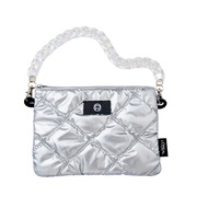Silver Fluffy Bag