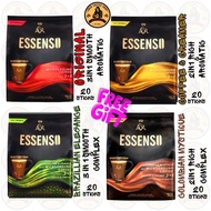 ESSENSO 3 IN1 INSTANT COFFEE MICROGROUND COFFEE BRAZILLIAN ELEGANCE COLOMBIAN MYSTIQUE COFFEE & CREA