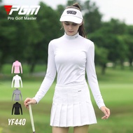 PGM YF440 golf shirt woman long sleeve fitting ladies golf shirts with logo