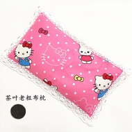 Natural Tea Pillow Core Ketsumeishi Soothing the Nerves and Helping Sleep Old Coarse Cloth Flowers and Plants Rectangular Single Fashion Pillow Buckwheat Pillow