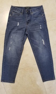 bossini jeans 七分牛仔褲