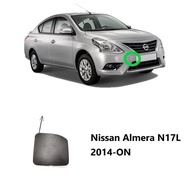 a pc Front Bumper Towing Cover for NISSAN almera 2014 2015 2016 2017 2018 front bumper cap cover