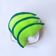 Felt Avocado Toast Kids Toys Pretend Play Handmade Montessori Educational Kitchen