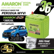 AMARON GO Series 38B20L [NS40zl] Car battery for Perodua Myvi Without Idle Start Stop
