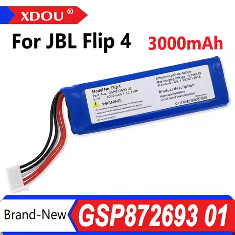 Brand-New GSP872693 01 3000mAh Replacement Battery For JBL Flip 4 Flip 4 Special Edition Batteries