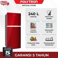 Polytron Kulkas 2 Pintu Belleza Jumbo 240 Liter Prw 25Mnr Terbaru