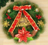 Christmas Wreath 40CM bow Christmas Wreath Christmas decorate decoration Christmas gift shopping mal