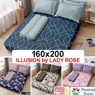 Promo Terbatas SPREI LADY ROSE 160x200 ILLUSION / SPREI LADY ROSE QUEE