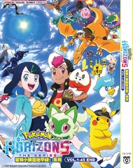 DVD ANIMATION Pokemon Horizons: The Series 宠物小精灵地平线: 系列 Vol.1-45 End