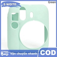 E-WOITD Cho Fujifilm Instax mini12 Máy Ảnh Silicone Trường Hợp Bảo Vệ Bìa Mềm Rắn Màu Chống Xước Cho