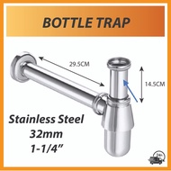 32MM STAINLESS STEEL BOTTLE TRAP A-CLASS/BOTTLE TRAP FOR PLUMBING /PERANGKAP BOTOL UNTUK PIPE/A4232