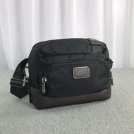 NEW original TUMI Classic Ballistic Nylon 222305 Men's Leisure Travel Shoulder Messenger Bag Wear-resistant Waterproof Messenger Bag Office Bag 2024 New product