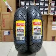 MOTORCYCLE TIRES Ring 12 100/90 110/90 ASPIRA MAXIO SPR40 TUBELESS SCOOPY NEW GENIO TAYAR MOTOR TUBE