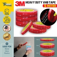 3M (4910)VHB Tape/ 3M Double Sided Tape High Temp Transparent Acrylic Foam Tape *5 METER*