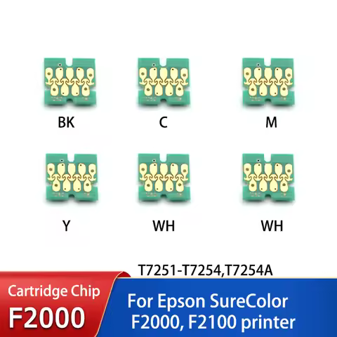 New Upgrade T7251-T725A Ink Cartridge Chip  For Epson SureColor F2000 F2100 SC-F2000 SC-F2100 Ink Ca