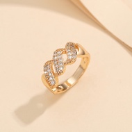 Cincin Titanium Korea Kristal Berlian Cincin Titanium Wanita