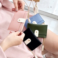 Korean Women Soft Leather Mini Short Wallet Coin Purse Debit Credit Card License Holder Foldable Cas