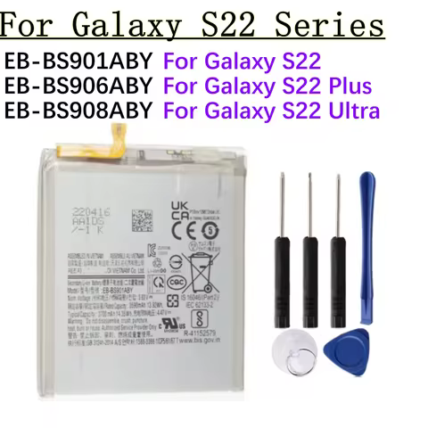 New Replacement Battery EB-BS908ABY EB-BS906ABY EB-BS901ABY For Galaxy S22 Ultra 5G S22 Plus 5G S22+