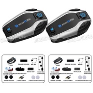 TNICER T5P 500m 2 Riders Bluetooth Helmet Intercom Headset Music Sharing 500m Range with Quality Sou