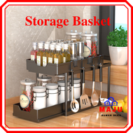 MAJU Kitchen Storage Basket Kabinet Bakul Bawah Sinki Dapur Rak Sinki Organizer Under Sink Cabinet H