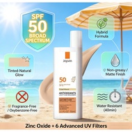 JOYVIN Shaka Face SPF 50 | Hybrid sunscreen with zinc oxide + 6 UV filters | Non-oily, matte finish 