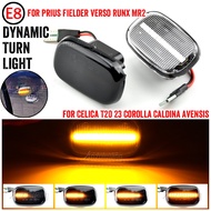 2X LED Dynamic Led Side Marker Flowing Turn Signal Light Panel Lamp For Toyota Celica Caldina Coroll