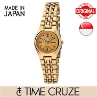 [Time Cruze] Seiko 5 Automatic Japan Made Gold Tone Date Day Women Dress Watch SYMA24J1 SYMA24J SYMA24