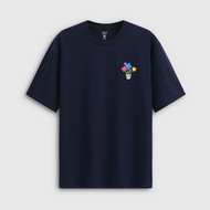 Gap | เสื้อยืดพิมพ์โลโก้และสีตัดกัน สปริง คอตตอน