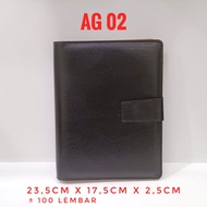 Ag 02, ag02 binder leather agenda, souvenir agenda, block note binder, note book binder, synthetic l