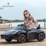 【公司貨免運】瑪莎拉兒童電動車四輪寶寶大型玩具車可坐大人雙人小孩遙控汽車