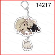 HK5 Bungo Stray Dogs Nakajima Atsushi Dazai Osamu Anime Character Merch Chibi Acrylic Keychain Bag C
