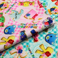 [Direct from JAPAN] Tweet about fabric cotton PUSH PIN×KOKKA macaron zakka shop-icing cookie-check ox HGA2302-2 [cat...