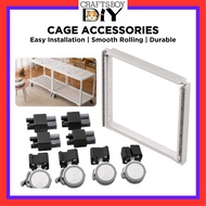 Bucatstate Metal Cube Hamster Cage 65cm/80cm/100cm | Hamster Wheel Roller Accessories