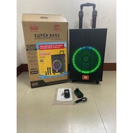 Mycrown 12 inchi Lighting Busking PRO bluetooth karaoke speaker with 2 wireless mic