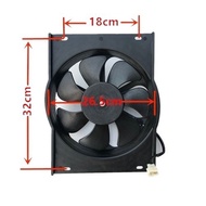 ✿Foton five-star tricycle radiator fan assembly 12V water tank fan assembly motor assembly