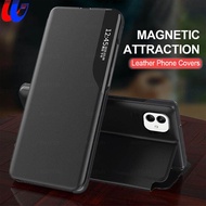 SGP Hybrid for Samsung Galaxy A04 case pu leather smart view window flip phone cover for Samsung Gal