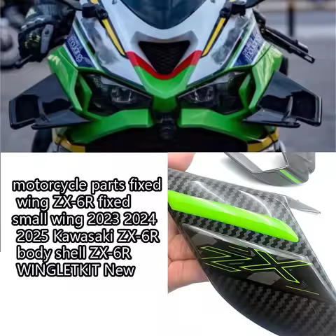 motorcycle parts fixed wing ZX-6R fixed small wing 2023 2024 2025 Kawasaki ZX-6R body shell ZX-6R WI
