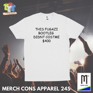 PMD509 | FUGAZI BAND T-SHIRT MERCHCONS APPARELTAG | Outer SIZE | Baju T Shirt Lelaki
