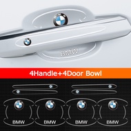 FFAOTIO Transparent Car Door Handle Protector Anti Collision Strip Car Accessories For BMW F30 E60 E