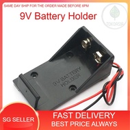 9V Battery Clip Holder 9V Battery Case Box With Wire Leads DIY