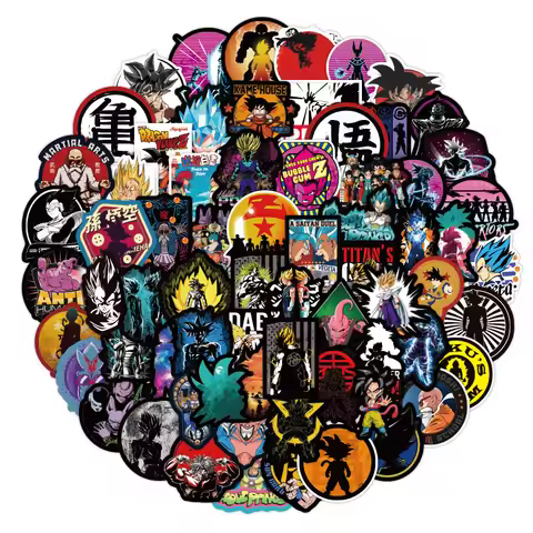 10/30/50/100pcs Anime Dragon Ball Cartoon Stickers Cool Super Saiyan Son Goku Graffiti Decal Phone S
