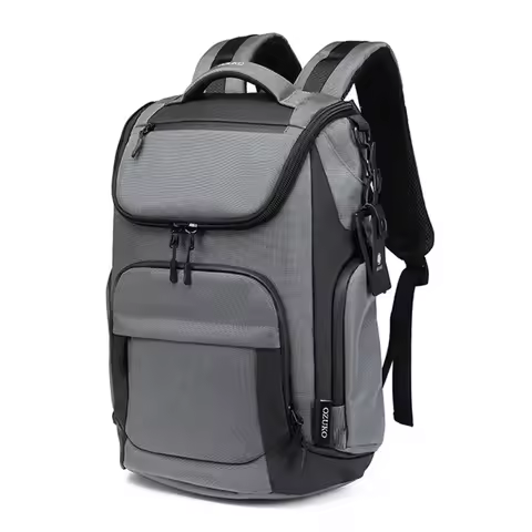 OZUKO 15.6 Laptop Backpack Travel Business Male Bag USB Fashion Backpack Large Capacity Waterproof B