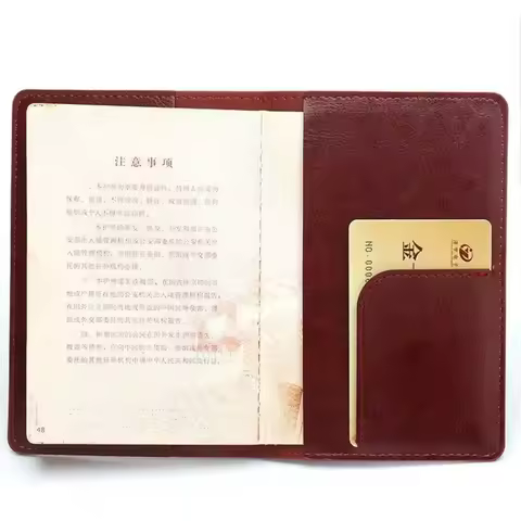 Flight Passport Cover Elastic Band Passport Case Strap Ticket Holder Id Card Holders Leather Passpor