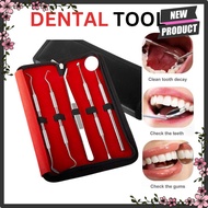 5Pack Stainless Dental Tool Kit Dentist Teeth Clean Hygiene gigi penyingkiran kalkulus pergigian ala